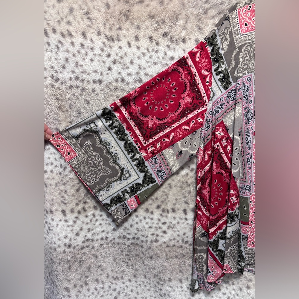 White Birch Multi Pattern Kimono - image 3